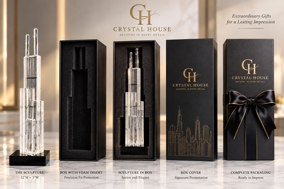 Skylines Crystal Sculptures