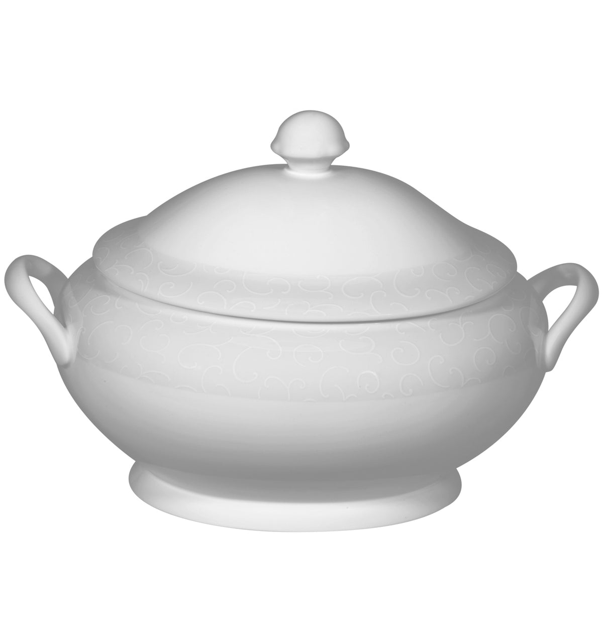 Vista Alegre Arabesco Fine Porcelain Tureen - Grand Table Serving Covered Dish