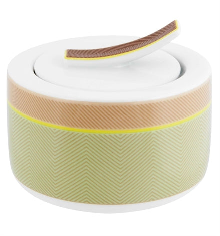 Vista Alegre Scots Fine Porcelain Sugar Bowl - Sleek Kitchen Centerpiece & Coffee Station Essential
