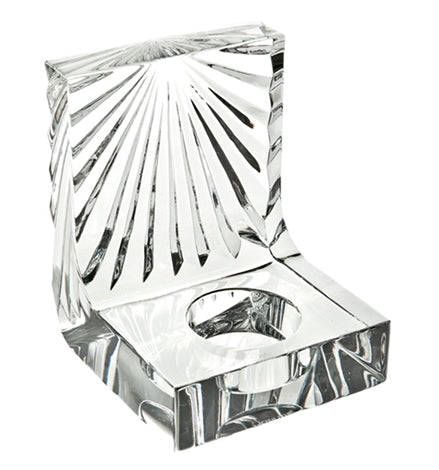 Vista Alegre Scintilla Crystal Tealight Holder - Contemporary Table Display & Candle Accent