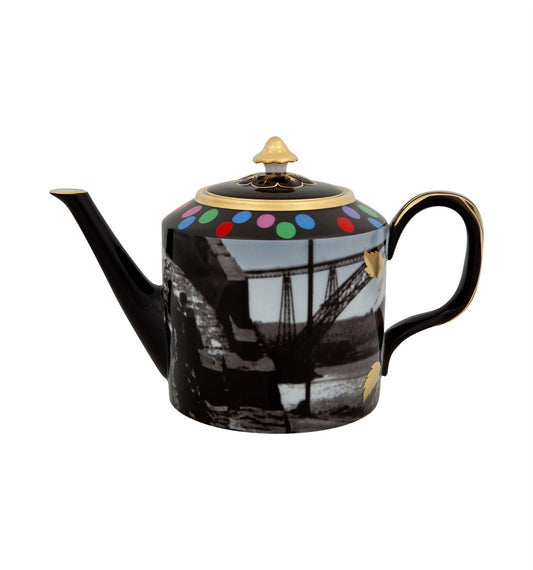 Vista Alegre Aniki Bobó Porcelain Teapot - Contemporary Tea Service Centerpiece