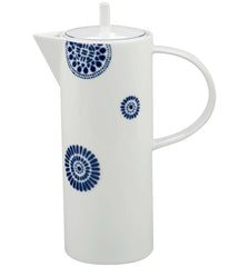 Vista Alegre Blue Porcelain Coffee Pot - Contemporary Table Carafe & Modern Beverage Server