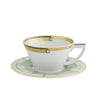 EMERALD COFFEE CUP WITH SAUCER