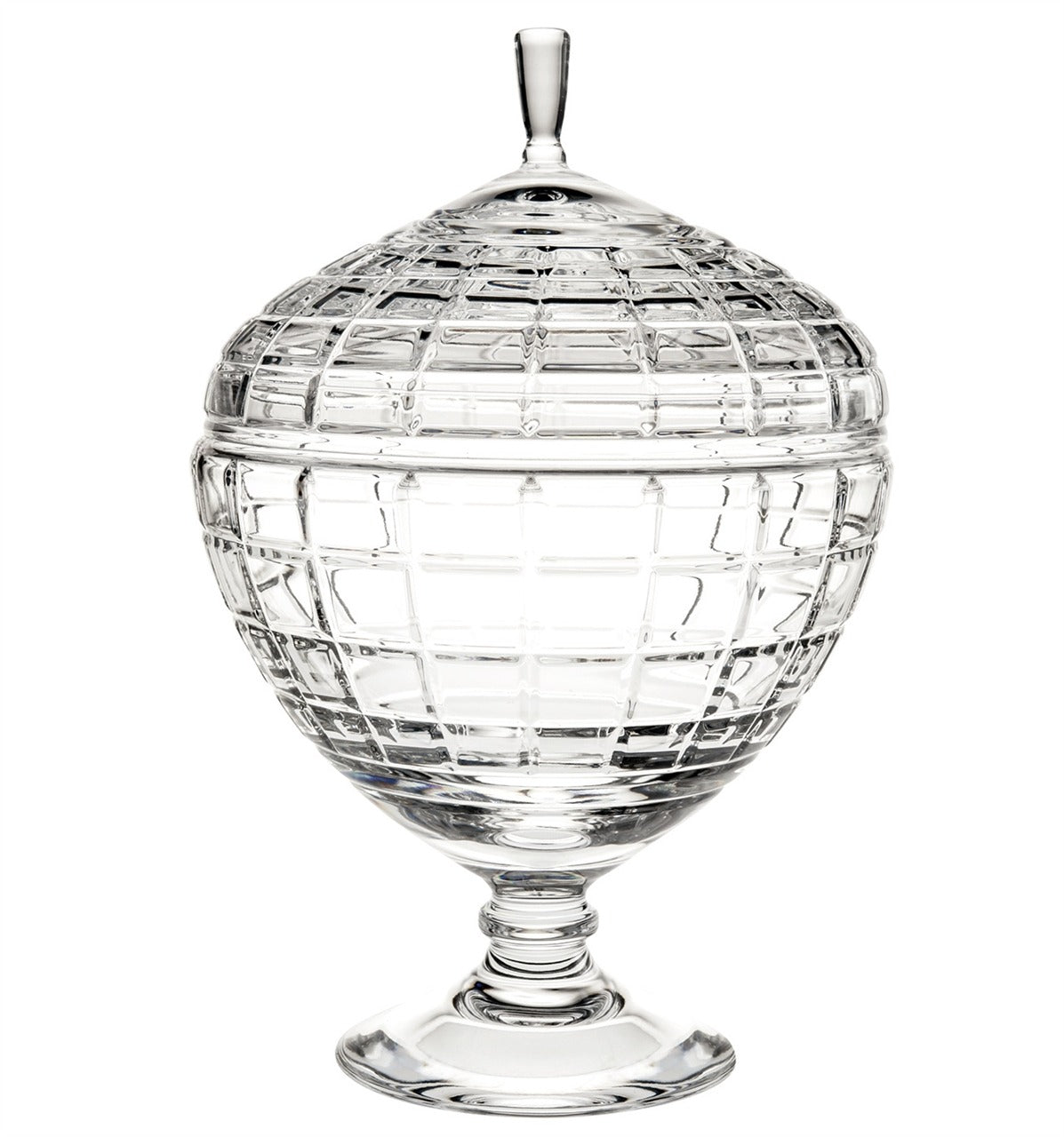 Vista Alegre Majestic Crystal Large Candy Box - Classic Lidded Decorative Vessel