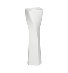 Vista Alegre Spiral White Porcelain Candlestick - Contemporary Home Decor And Luxury Gifts