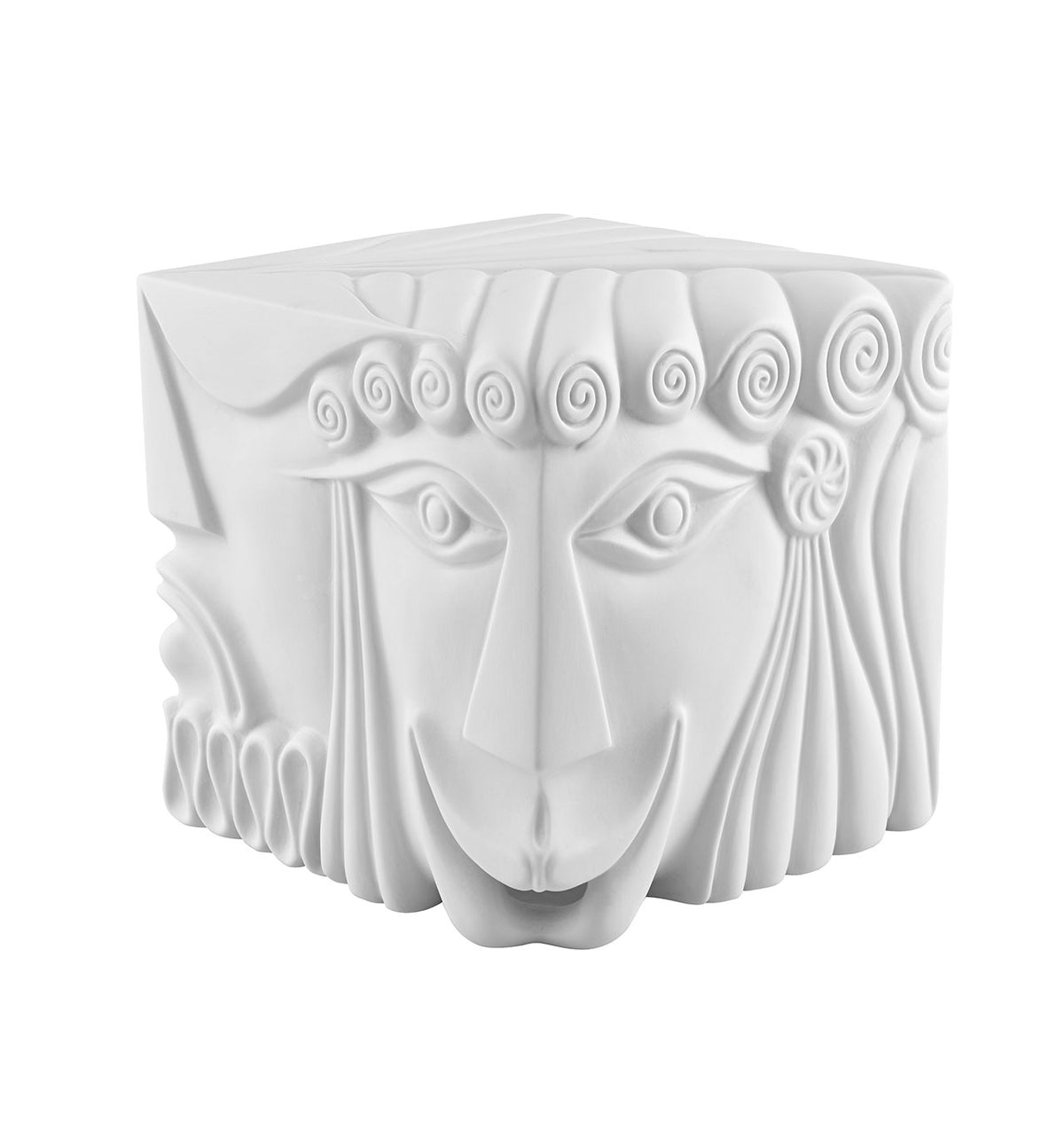 Vista Alegre Gargulas Tragedy and Comedy Sculpture - Handcrafted Fine Porcelain Art