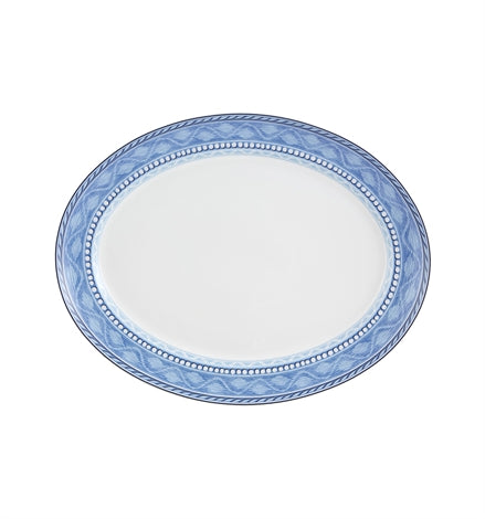 Vista Alegre FOZ Fine Porcelain Medium Oval Platter - Traditional Hosting Tray & Serving Vessel