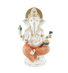 Vista Alegre Lord Ganesha Sculpture - Custom Engraved Spiritual Art Gift