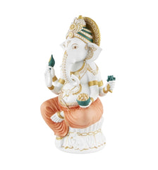 Vista Alegre Lord Ganesha Sculpture - Custom Engraved Spiritual Art Gift