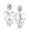 CHINOISERIES SET 2 VASES