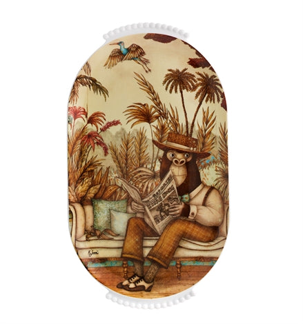 Vista Alegre 2i Ilustradores Internacionais Oval Platter Marco Soma - Custom Engraved Art Gift