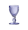 BICOS ALFAZEMA SET WITH 4 WHITE WINE GOBLETS LAVENDER