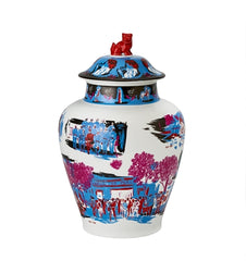 Vista Alegre Je Kraak Workers Pot - Decorative Porcelain Vase - Luxury Housewarming Wedding Gift