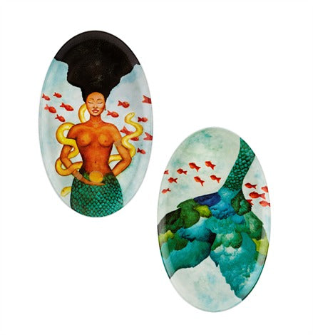Vista Alegre Cores Vivas Set 2 Trays - Custom Engraved Art Gift