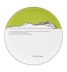 Vista Alegre Niemeyer Eternal Feminine Charger Plate - Architectural Porcelain Decor