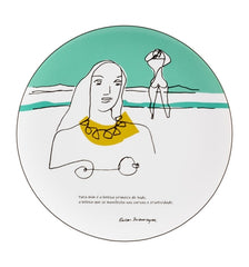 Vista Alegre Niemeyer She the Landscape Charger Plate - Architectural Porcelain Decor