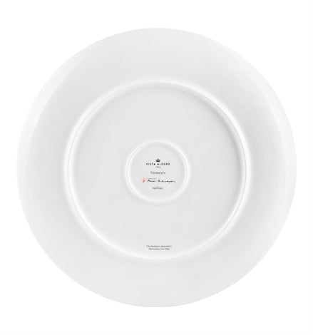 Vista Alegre Niemeyer Concrete Poem Charger Plate - Architectural Porcelain Decor