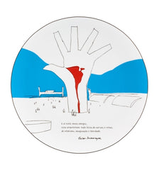 Vista Alegre Niemeyer Latin Veins Charger Plate - Architectural Porcelain Decor