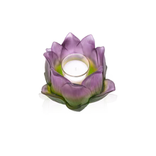 Candle Holder - Jardin de Lotus Daum