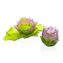 Duo Centerpiece - Jardin de Lotus (Copy) Daum