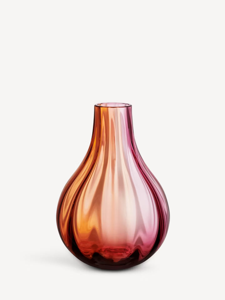 Iris vase pink/amber, EL AC-23 Kosta Boda