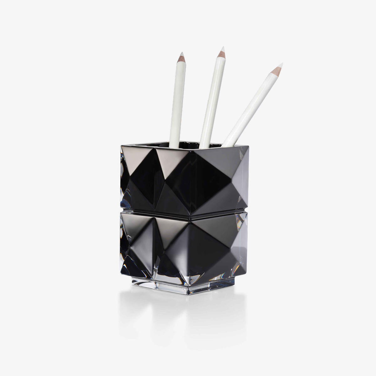 Baccarat Louxor Black Crystal Pencil Holder – Luxury Office & Corporate Gift Baccarat