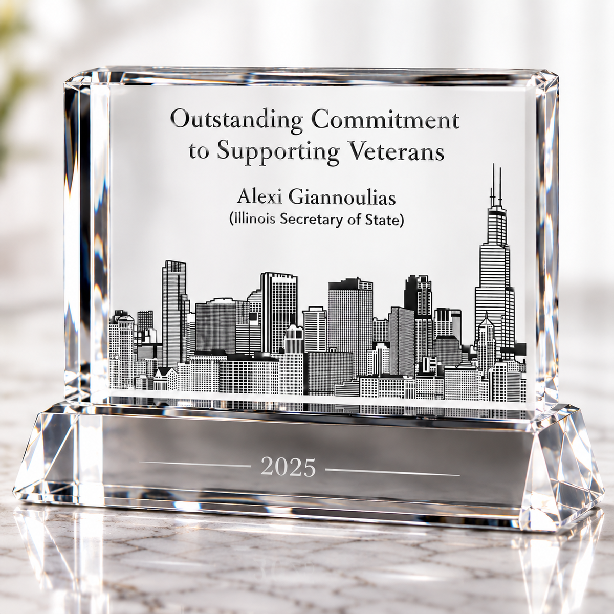 Photographs and Logos Preserved in Crystal