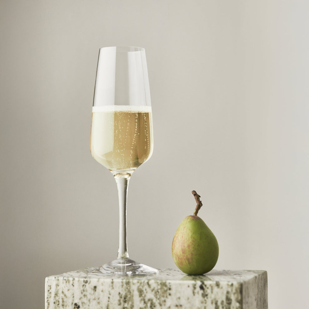 Orrefors Pulse Champagne Glasses Set of 2 – Fine Crystal Stemware