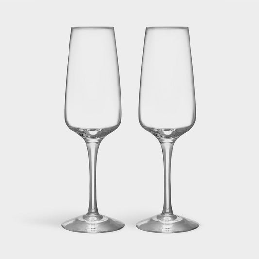 Orrefors Pulse Champagne Glasses Set of 2 – Fine Crystal Stemware