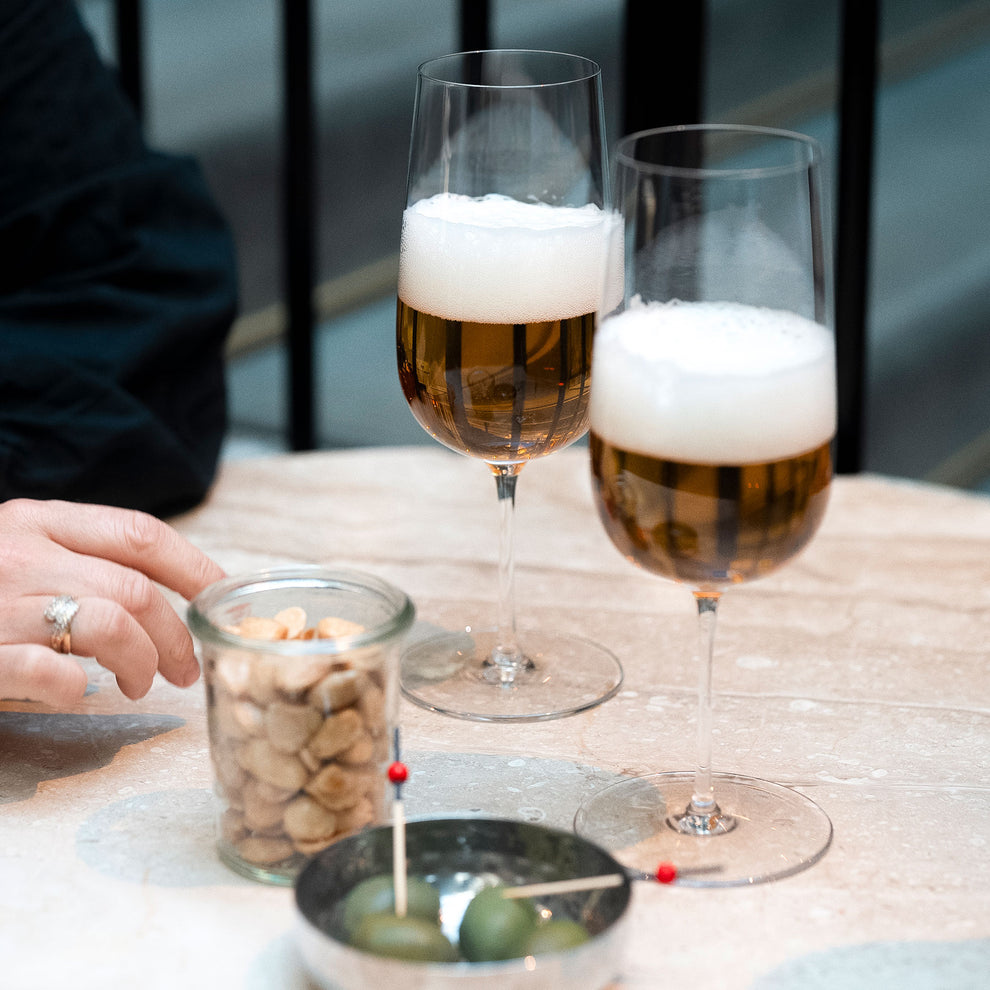 Orrefors Frantzén Beer Glasses Set of 2 – Luxury Wedding Gift Ideas Orrefors