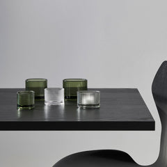 Orrefors Magica Supercircle Tea Light Holder – Scandinavian Minimalist Clear Votive Orrefors