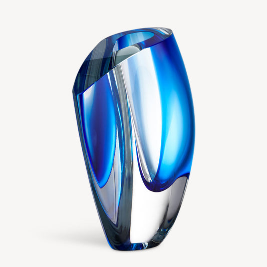 Kosta Boda Mirage Vase Blue Blue XL - Custom Engraved Art Gift