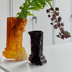 Kosta Boda Rocky Baroque Vase Black Small - Personalized Housewarming Present