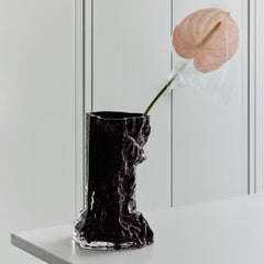 Kosta Boda Rocky Baroque Vase Black Small - Personalized Housewarming Present