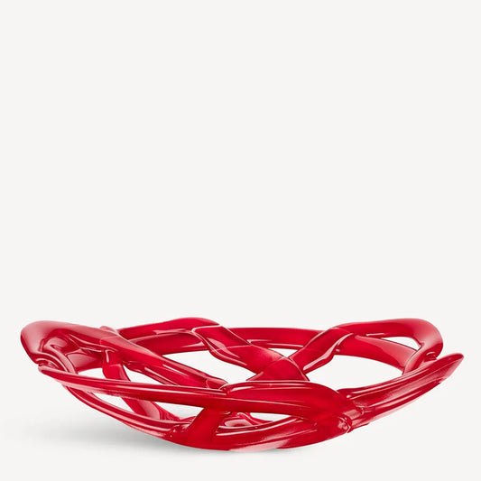Kosta Boda Basket Bowl Large Red - Premium Anniversary Keepsake