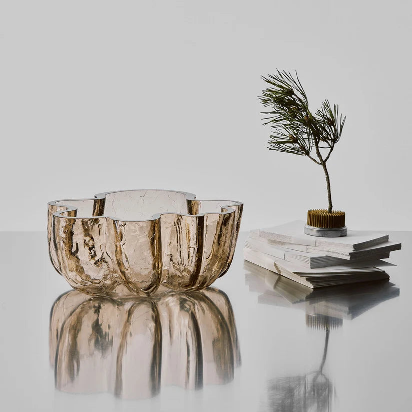 Crackle Bowl Taupe