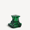 Rocky Baroque Candlestick Emerald Green Small