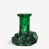 Rocky Baroque Candlestick Emerald Green Large