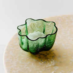Kosta Boda Crackle Bowl Votive Green - Modern Birthday Present