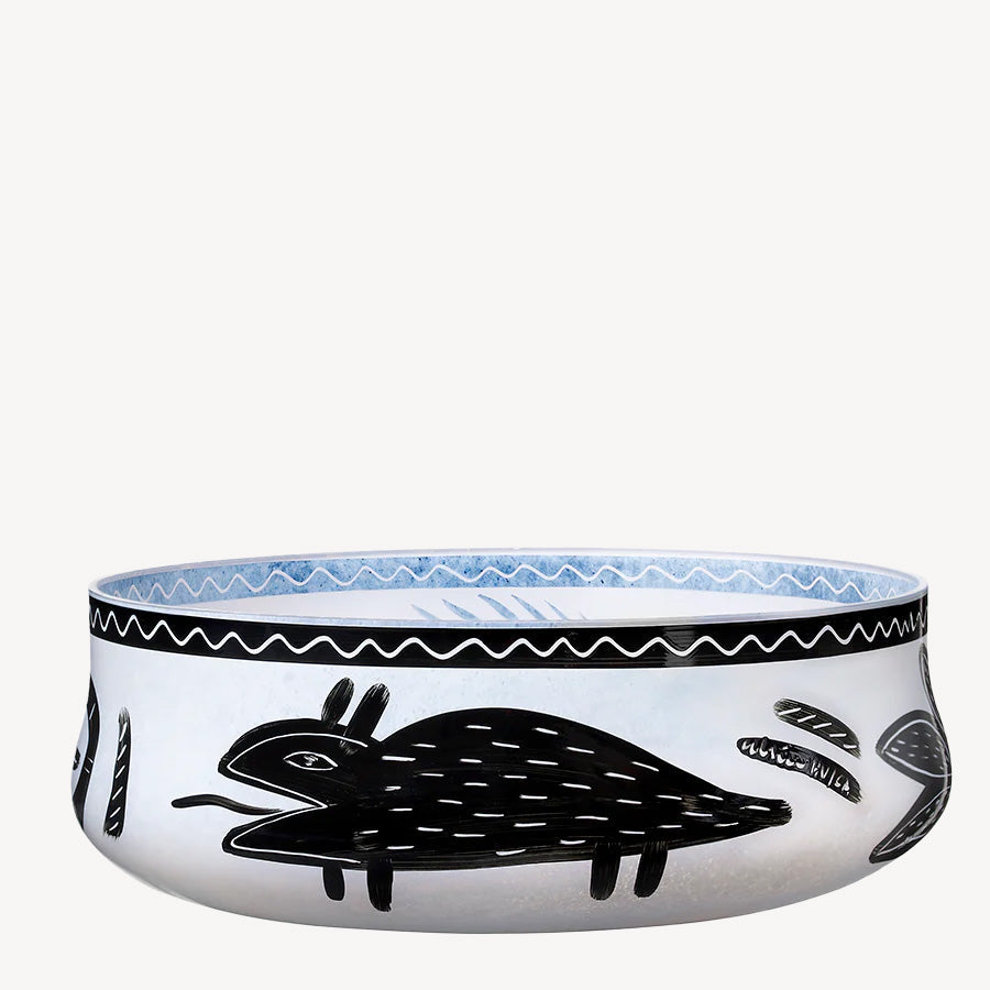 Title Kosta Boda Caramba Bowl - Hand-Painted Decorative Gift