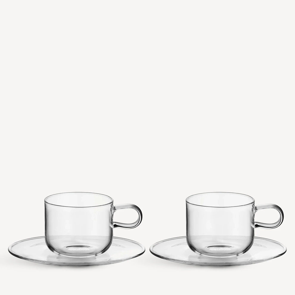 Kosta Boda Viva Cup and Plate Set of 2 - Custom Engraved Executive & Wedding Keepsake