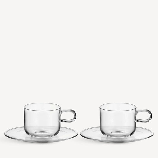 Kosta Boda Viva Cup and Plate Set of 2 - Custom Engraved Executive & Wedding Keepsake