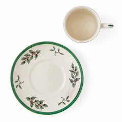 Spode Christmas Tree Espresso Cups & Saucers – Set of 4 Holiday Coffee Cups Spode