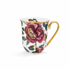 Spode Creatures of Curiosity White Floral Mug – Premium Luxury Birthday Gift