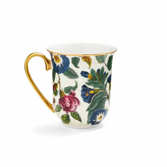 Spode Creatures of Curiosity Cream Floral Mug – Premium Luxury Birthday Gift