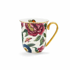 Spode Creatures of Curiosity Cream Floral Mug – Premium Luxury Birthday Gift