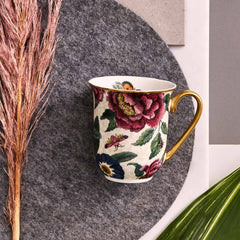 Spode Creatures of Curiosity Cream Floral Mug – Premium Luxury Birthday Gift
