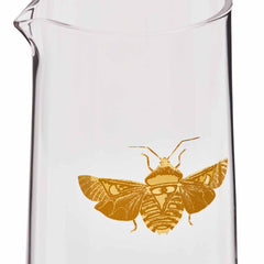 Spode Creatures of Curiosity Carafe & Tumbler Set – Luxury Gold Moth Water Set