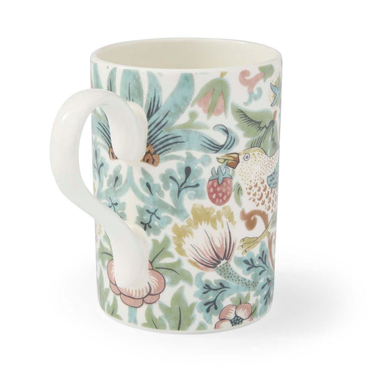 Spode Morris & Co. Strawberry Thief Mug – Historic English Birds Coffee Cup Spode