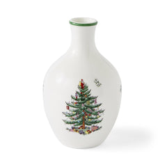 Spode Christmas Tree 6-Inch Posy Vase – Festive Porcelain Holiday Flower Vase Spode